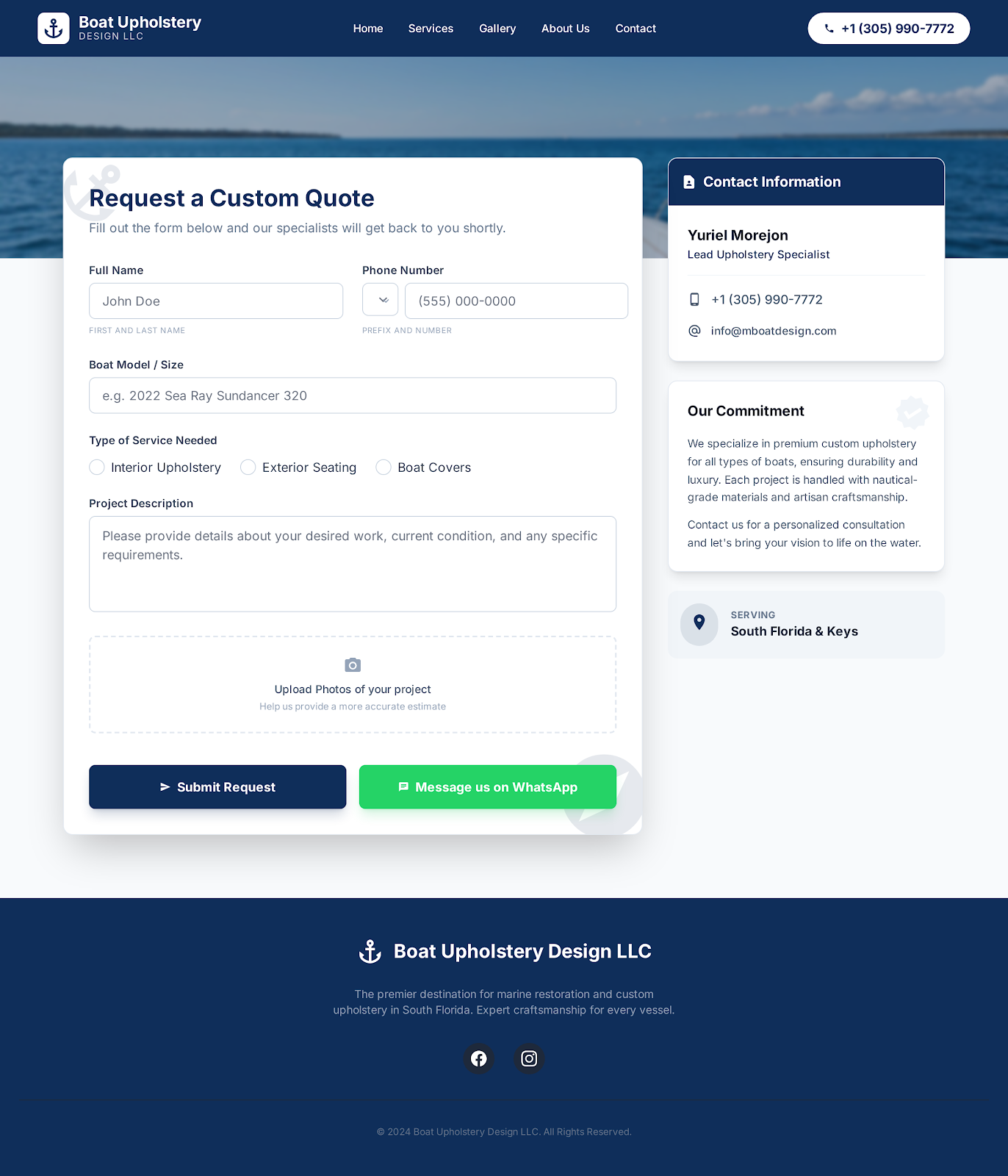 Modern Sans-serif Quote Form